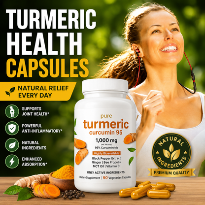 Zyvera™ GoldenRelief | Arthritis & Joint Pain Relief | Turmeric Curcumin 1000mg