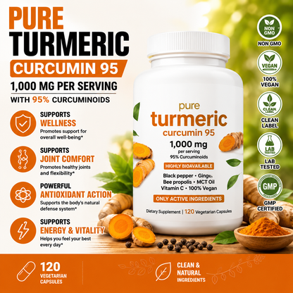 Zyvera™ GoldenRelief | Arthritis & Joint Pain Relief | Turmeric Curcumin 1000mg