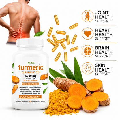 Zyvera™ GoldenRelief | Arthritis & Joint Pain Relief | Turmeric Curcumin 1000mg