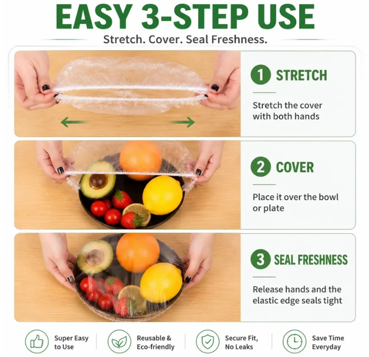 Zyvera FreshSeal™ | Stretch Bowl Covers