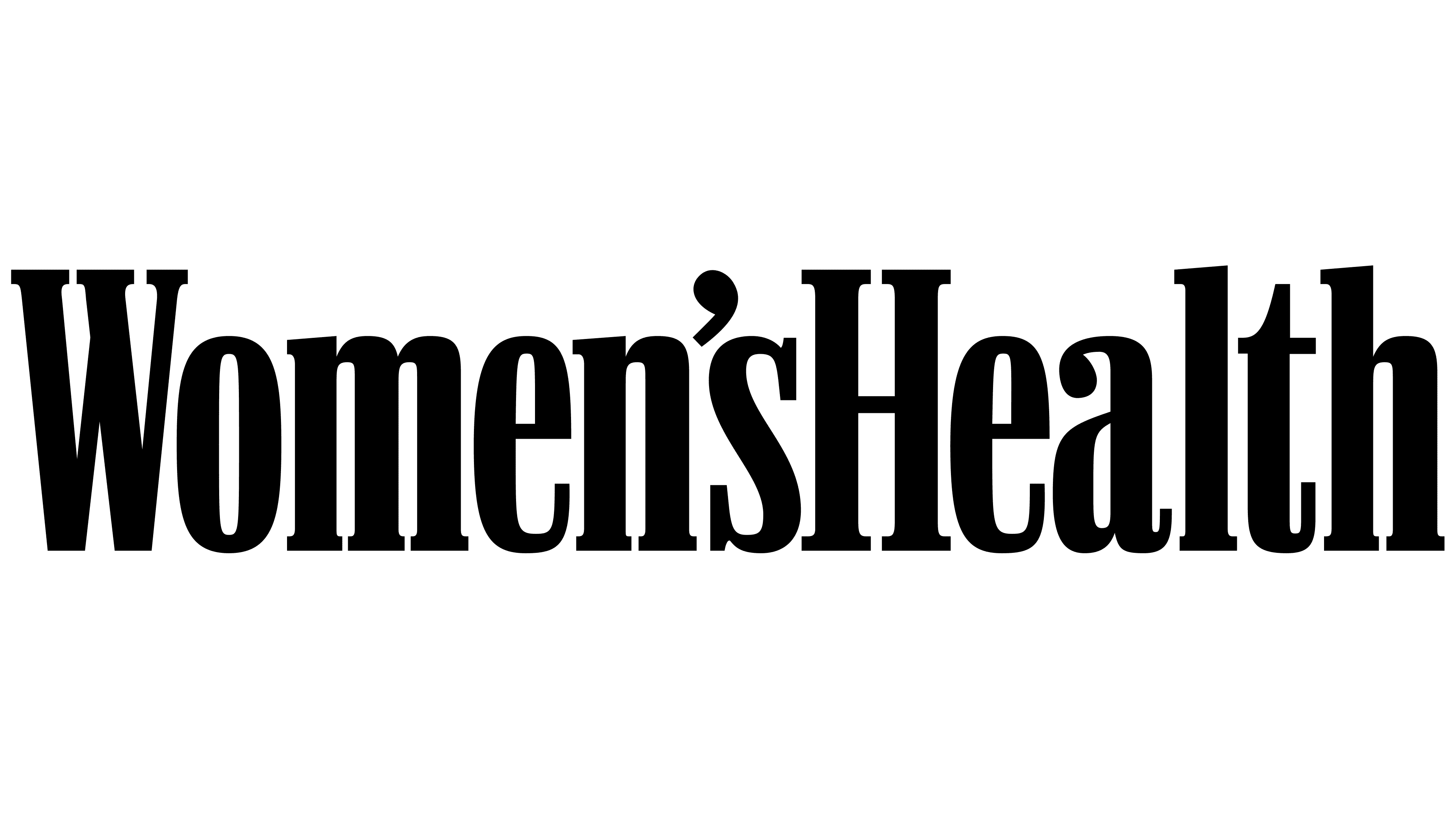 Women's Health logo on a green background